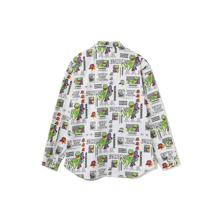 Li Ning X Disney Shirts Unisex White Pointed Collar Moderate Other ASHR117-2