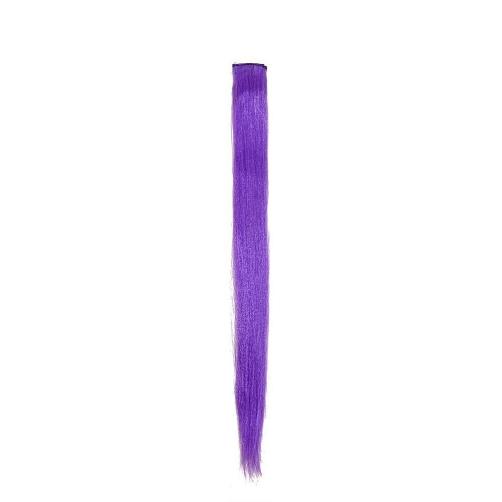 Hair Clips Luminous Hair Extensions Neon Fake Hair Colored Synthetic Hair  Party