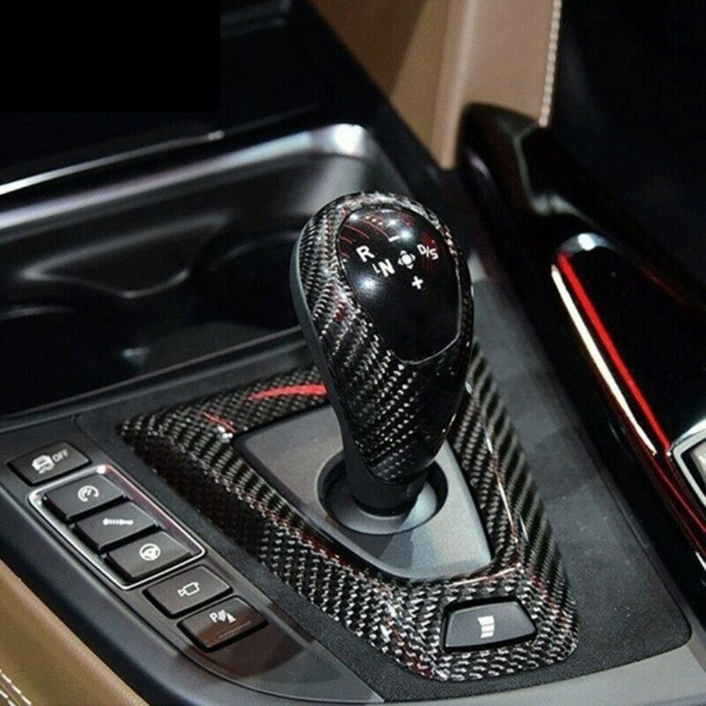 Kohlefaser-Schaltknaufabdeckung für BMW M2 F87 M3 F80 M4 F82 F83 M5 F10 F85 X5M F86 X6M F12 F13