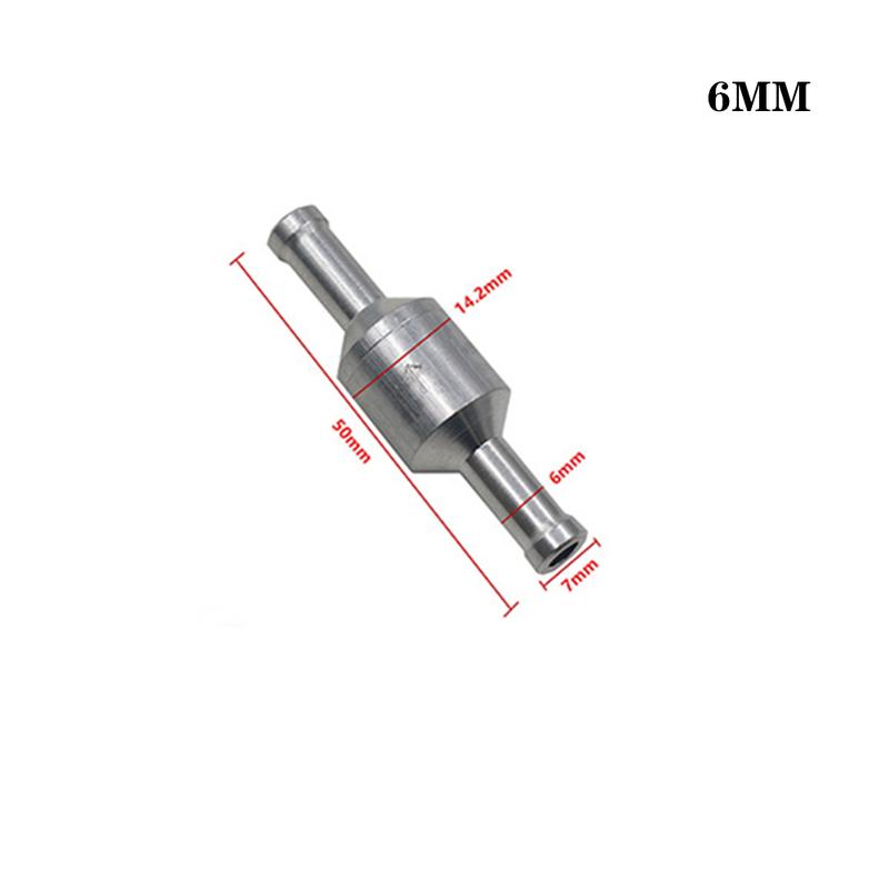 1pcs 6/8/10/12mm Aluminium Alloy One Way Fuel Non Return Check Valve Petrol Diesel for Car Automobile Helicopter Ship Motorcycle