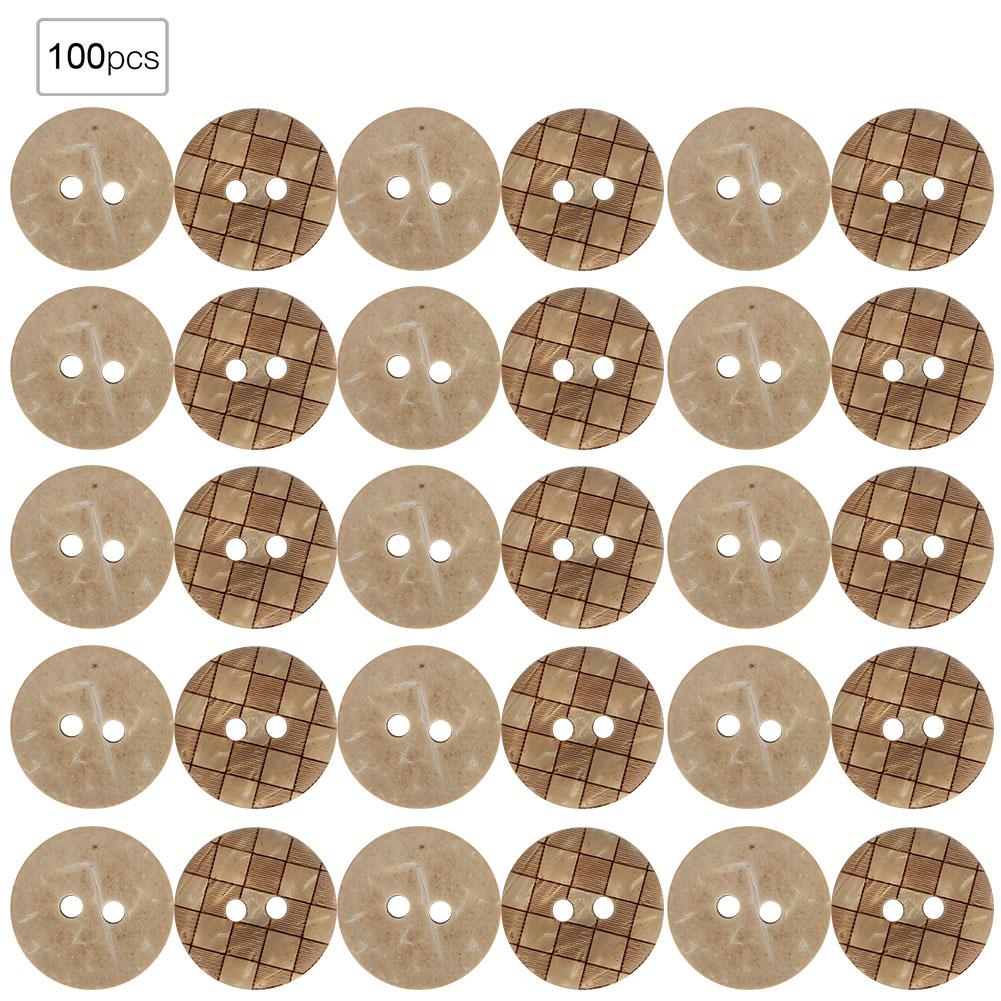 

14 15mm 100pcs bag 4 Holes Round Buttons Sew Tools Accessories Handmade Crafts DIY Wooden Button248
