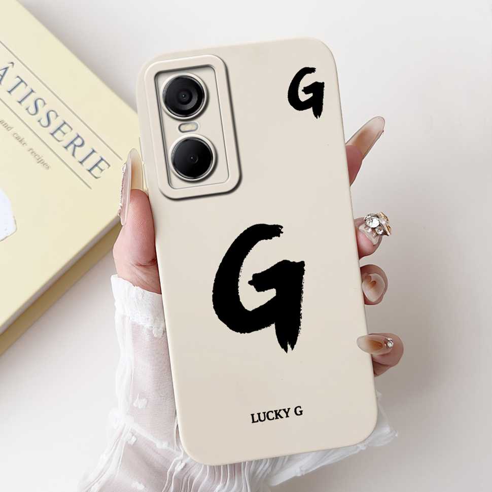 Luckly Letters Cover For Tecno Pop 6 Pro Case 2022 Silicone Soft TPU Phone Case For Tecno Pop6 Pop 6 Pro Bumper 6.6"