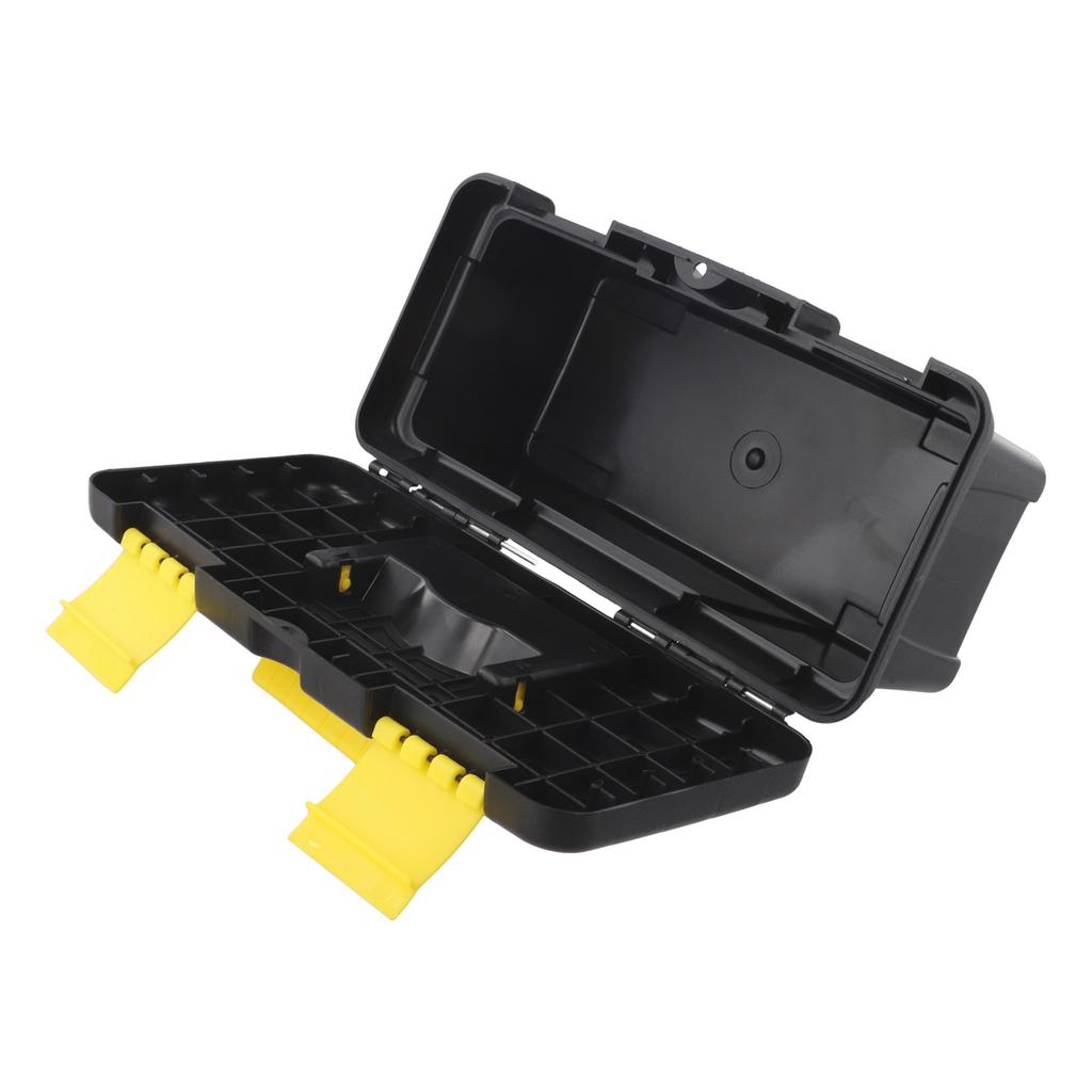 Plastic 10 Inch Toolbox Single Layer for Electric Drill Accessories and Hand Tools Storage with Open Top Design