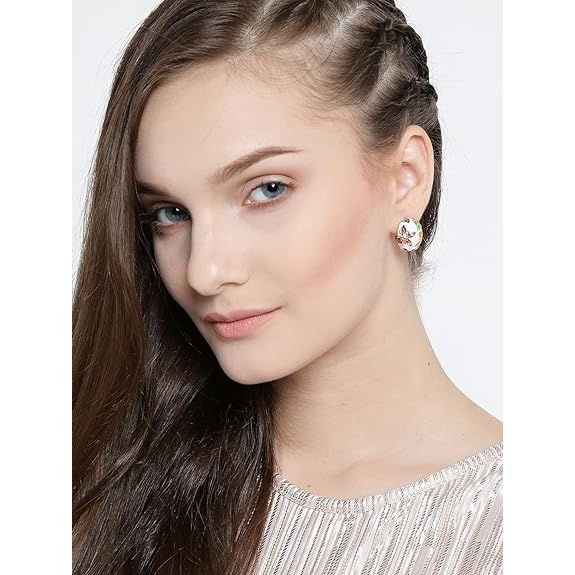 Jewellery Sets for Women Enamel Necklace Pendant Jewellery Set with Earrings For Girls/Women