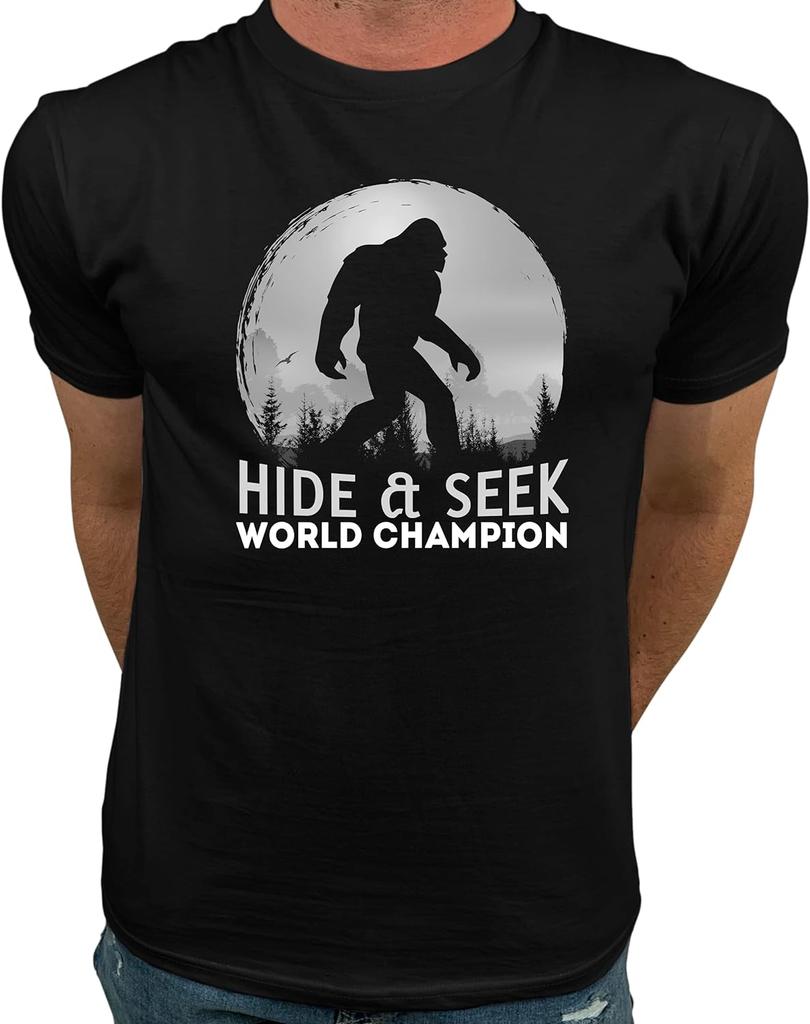 Market Trendz Bigfoot Hide and Seek Shirt Bigfoot T Shirts for Unisex  Bigfoot Gifts for Unisex Clothing  One Piece  Graphic Tshirts