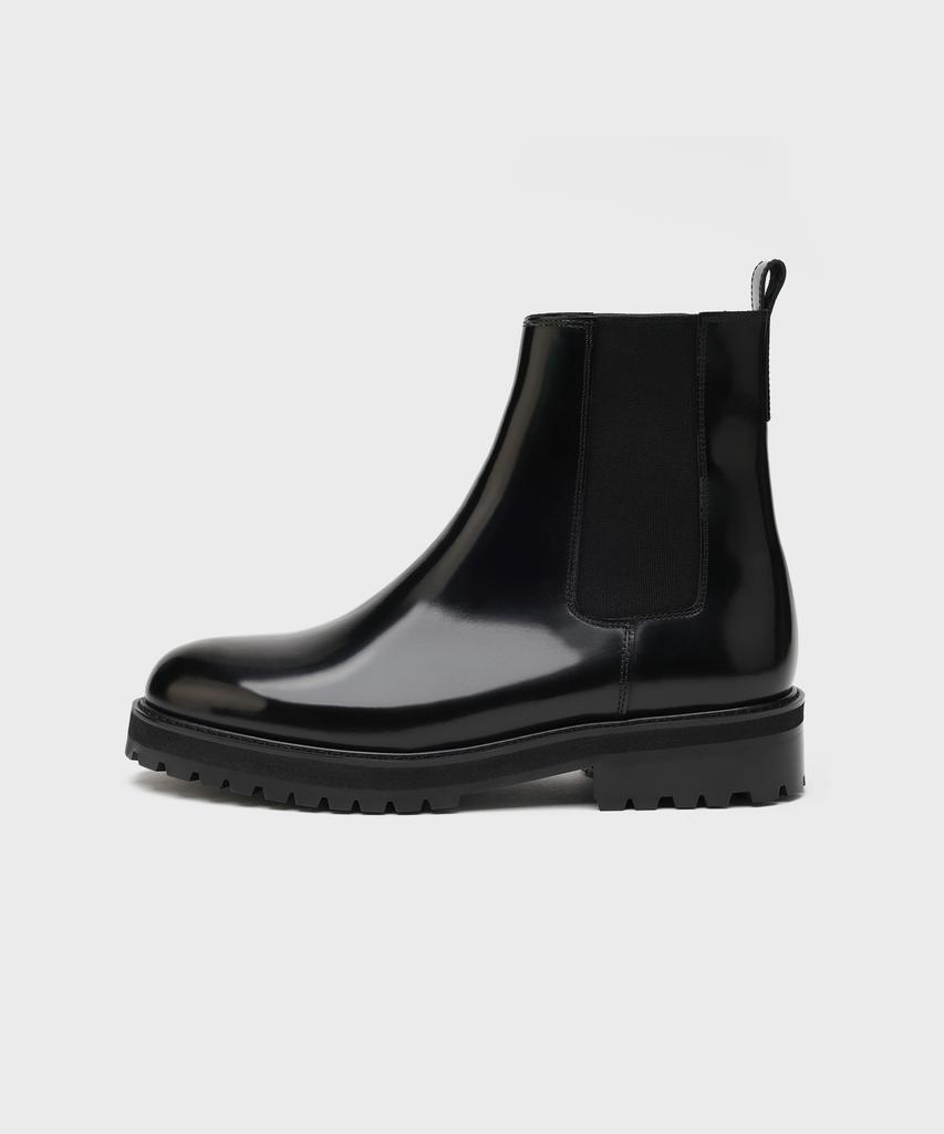 Firenze Atelier [Vibram] Round Toe Basic Chelsea Boots 9703 [Box Black]