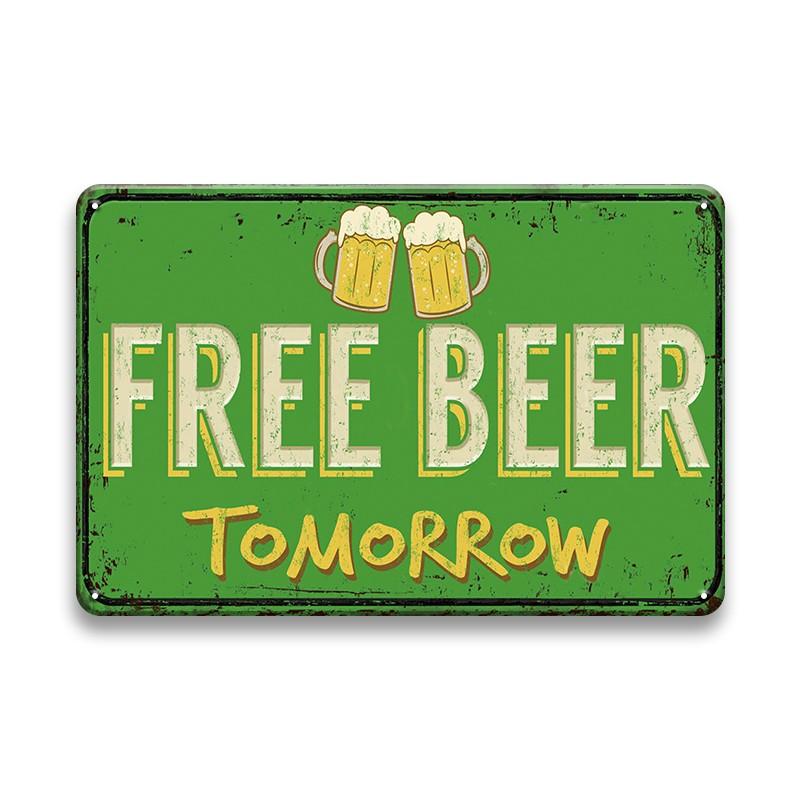 INEED Decor Retro Alcohol Beer Brand Metal Sign Vintage Tin Plate Wall Poster Home Decorative For Bar Club Man Cave Wall Decor