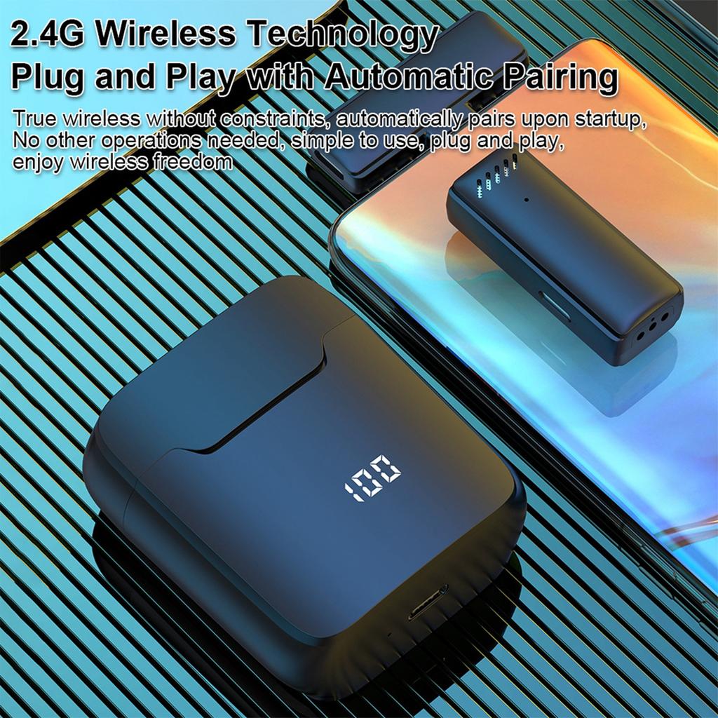 Mini Wireless Lavalier Microphone for Mobile Phone 360 degrees  Omnidirectional Lapel Mic Noise Reduction Compatible