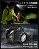 Rechargeable LED Headlamp with 3 Color Light 13 6000mAh Zoom Helmet 60 Hours of Continuous IP65 Battery Level Ideal for Mountain Outdoor and Emergency