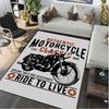Motorcycle Motorbike Rider Carpet Area Rug Mat Floor Doormat Sofa Entracne Rugs for Living Room Bedroom Playroom Dropshipping