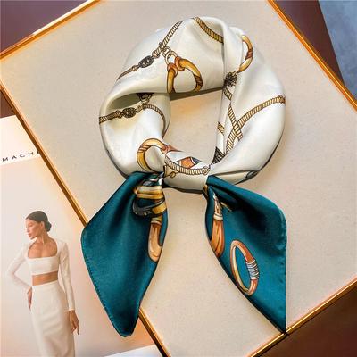 70 * 70cm New Silk Small Square Scarf For Women'S Neck Protection Professional Scarf Versatile Hair Tie Headscarf Scarf