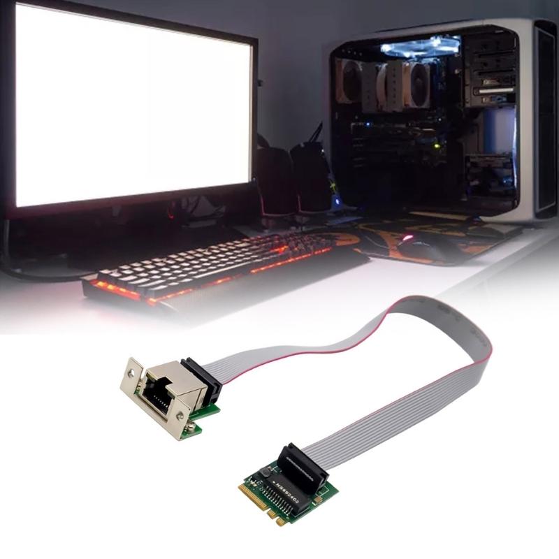 Fast RJ45 Card M.2 A+E To Single port 1000M Networking Adapters CardRTL8111F Chip Rj45 Adapters Card