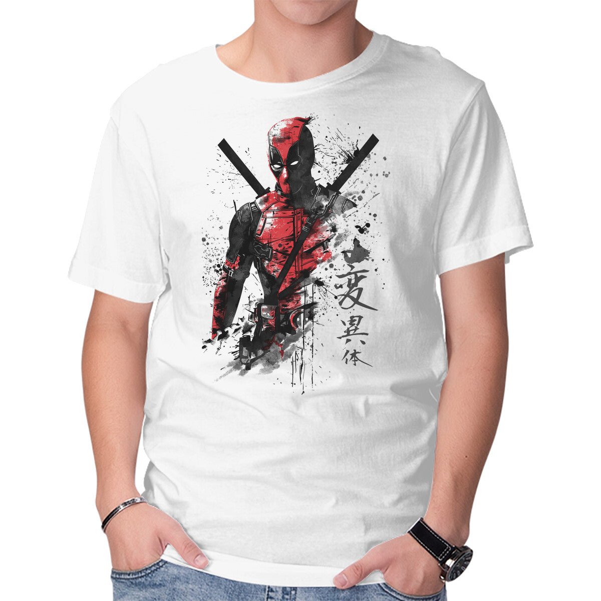 Unisex Crew Neck T-Shirt The Merc Ink Graphic Short Sleeve Casual Tee XXXXL