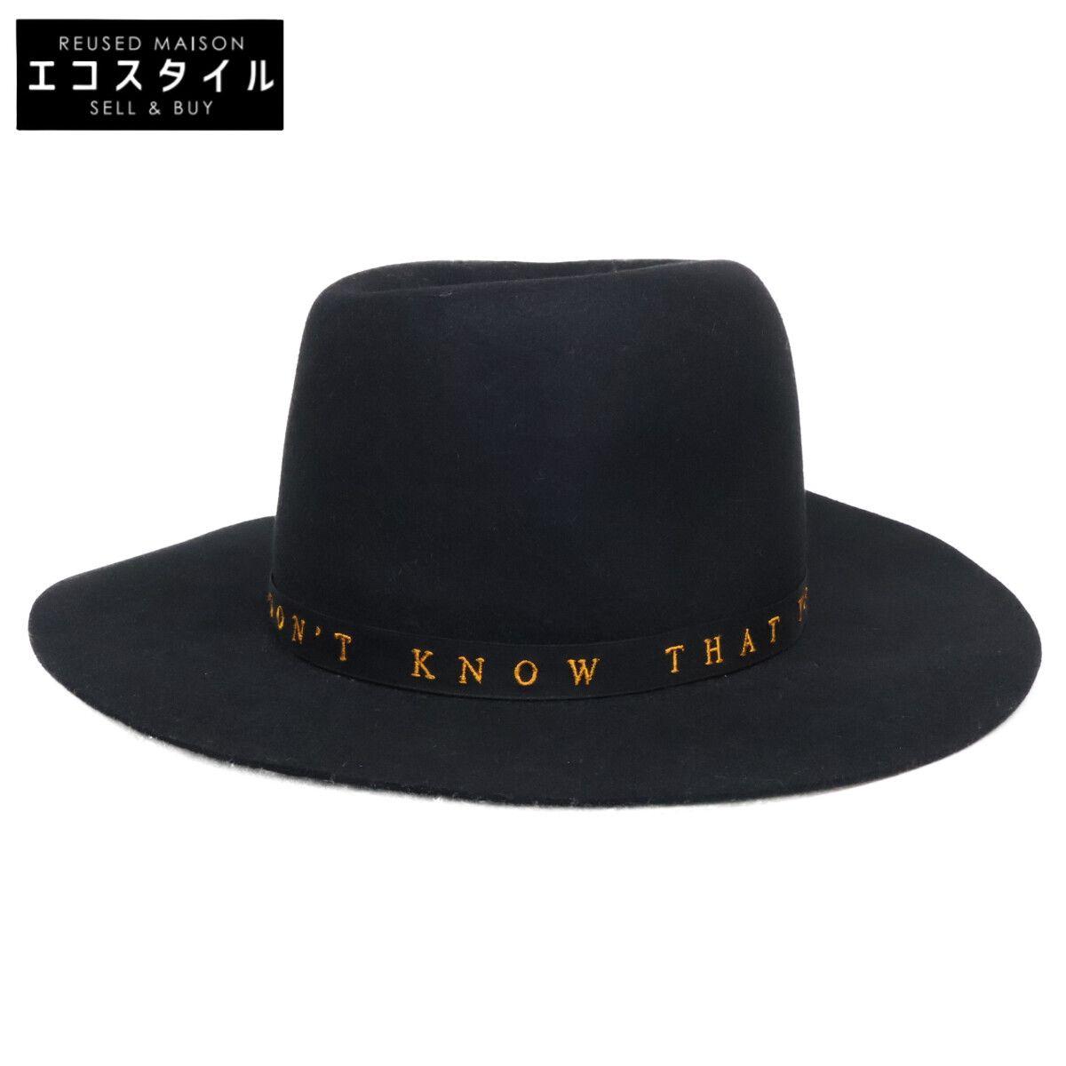 Used HYSTERIC GLAMOR x STETSON [Good condition] 02173QH07 MESSAGE Embroidered ribbon hat L