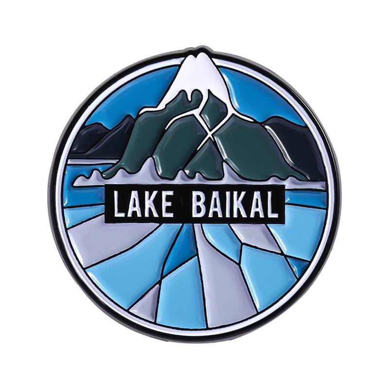 

Ocean Dolphin Enamel Pins Custom LAKE BAIKAL Brooches Lapel Badges Clothes Funny Jewelry Gift for Kids Friends