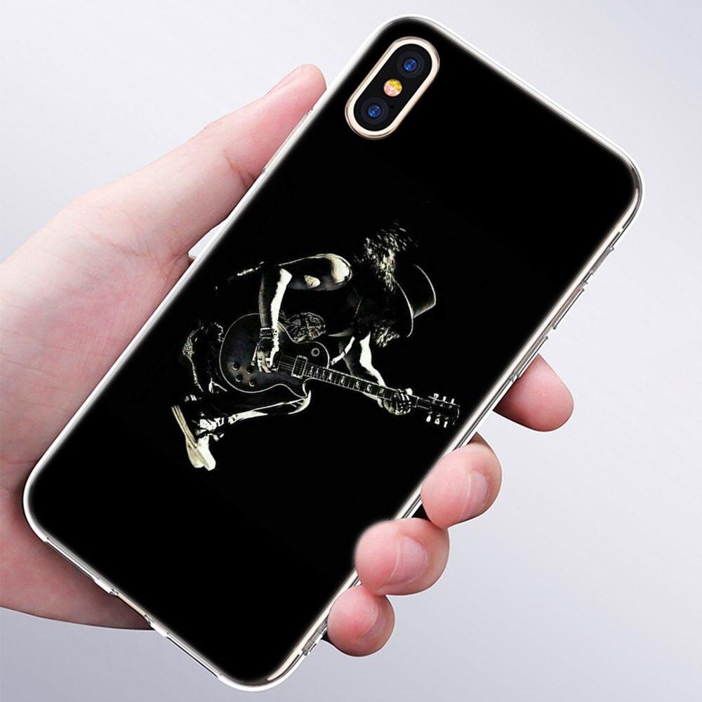 luxury Soft Silicone Phone Case Rock roll skull for Apple iPhone 11 Pro XS Max X XR 6 6S 7 8 Plus 5 5S SE Fashion Cover