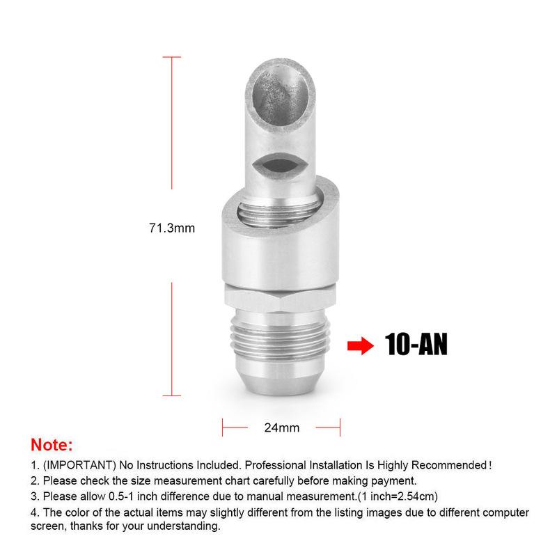 Stainless Steel Exhaust Vacuum Kit Catch Can Vent E-VAC Scavenger Kit includes T304 SS E-VAC fitting