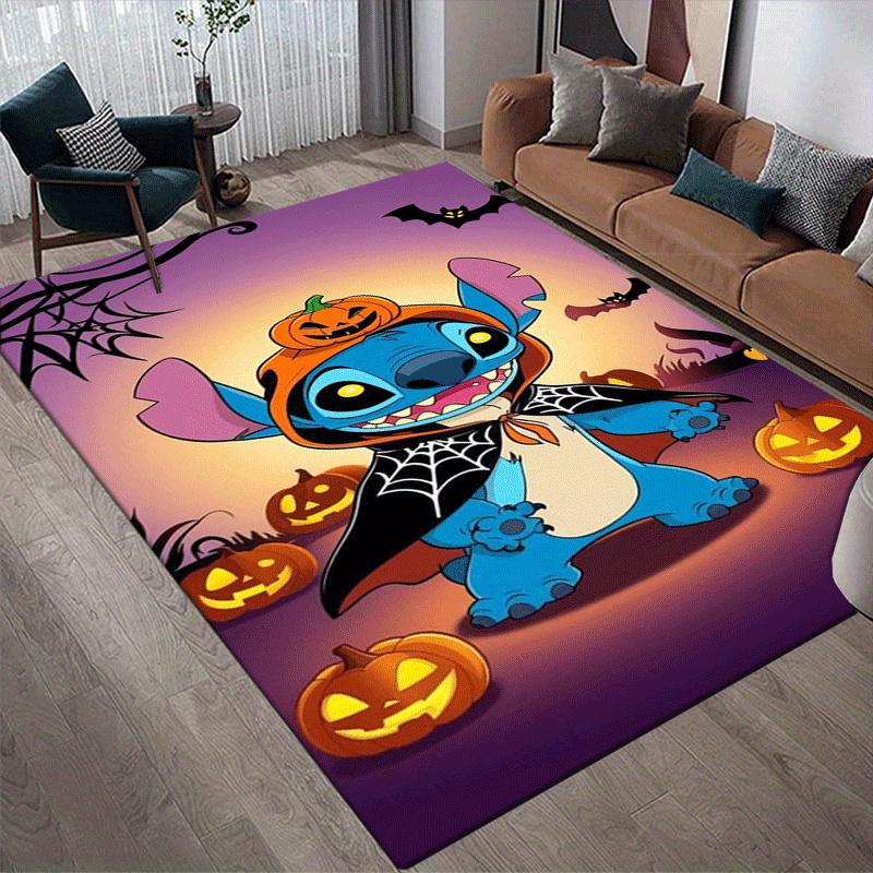 1pc Stitch Pattern Area Rug Soft Flannel Floor Mat for Living Room,Office,Bedroom and Carpet