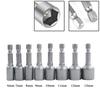 Nut Driver Socket 6.35mm / 1/4\" 6/7/8/9/10/11/12/13mm