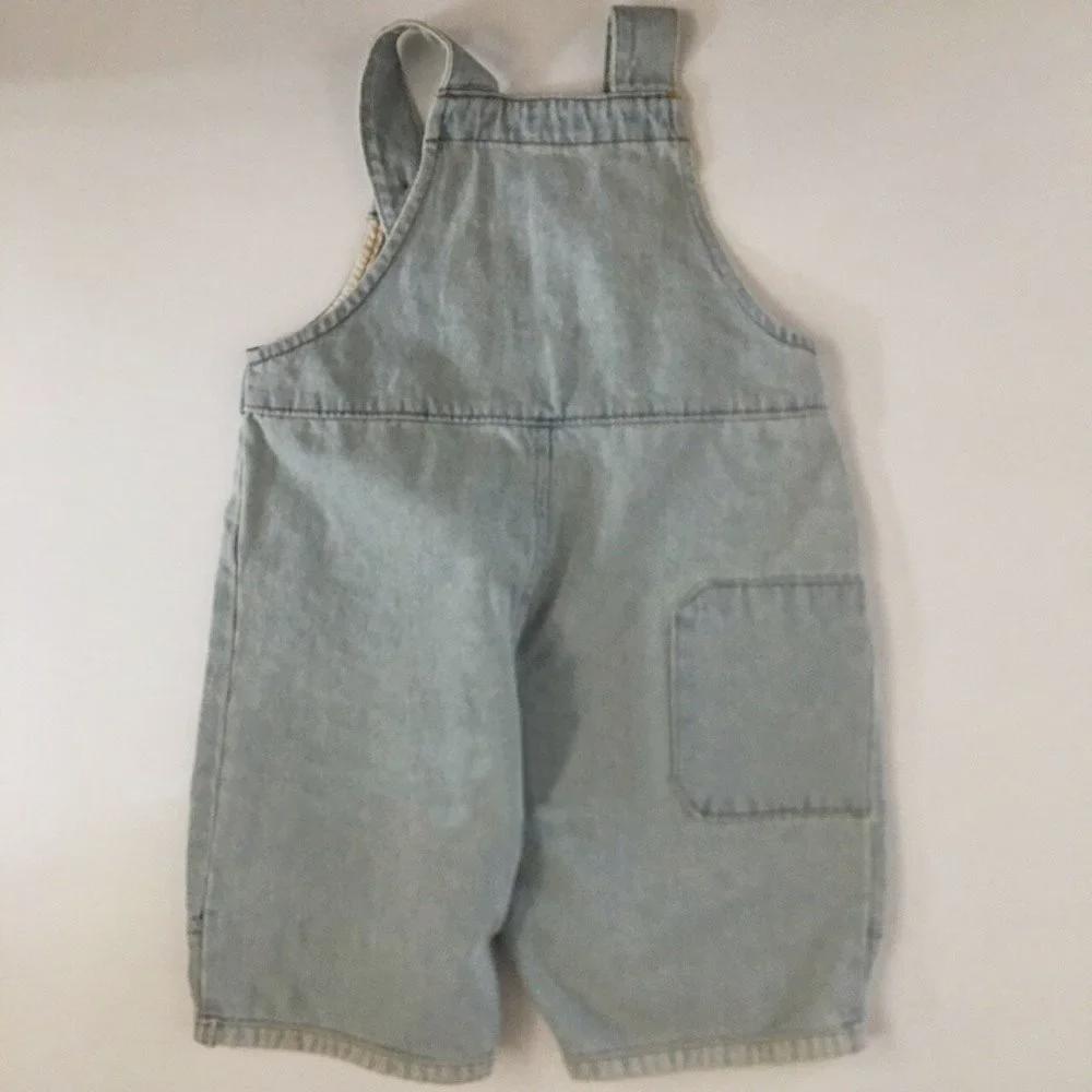 2024 Podzimní Korejské Trendy Dětské Džínové Overaly - Retro Ležérní Styl pro Kluky a Holky