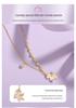 Tichia Rainbow Unicorn Necklace: S925 Silver Starry Collarbone Chain for Women