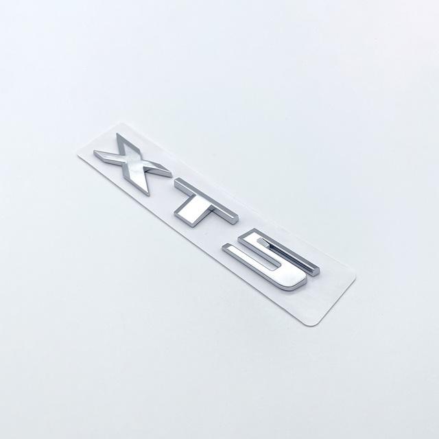 3D Letters Numbers Emblem for Cadillac XT4 XT5 XT6 XTS AWD Car Trunk Lid Nameplate Badge Logo Sticker Chrome Glossy Black
