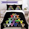 3pcs Sprunki Bedding Set Duvet Cover Closure Includes 1 Duvet Cover & 2 Pillowcases, Soft and Comfortable for All Seasons.