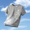 Maglietta a maniche corte da calcio per bambini, ragazzi e ragazze, età 2-14 anni, maglia da calcio da esterno ad asciugatura rapida, top casual per bambini.