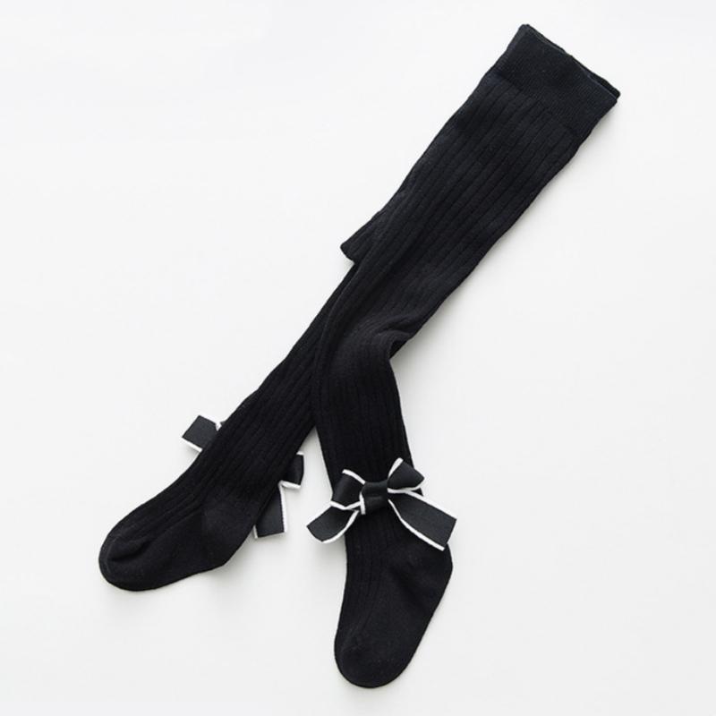 Herbst Frühling Süße Lolita Stil Bowknot Mädchen Strumpfhosen Frühling Herbst Baumwolle Strick Säuglingsstrumpf Kinder Strumpfhosen Babysocken 1-12 Jahre