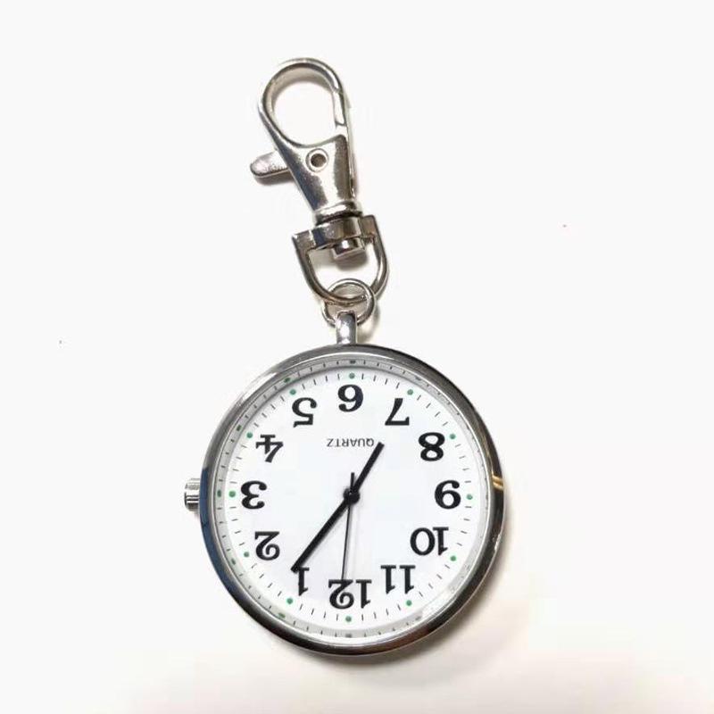 Digital Large Dial Pocket Watch - Ideal for Elderly & Students, with Universal Keychain Design