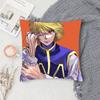 HUNTER X HUNTER Anime Kurapika Pillow Case Fashion Square Pillowcase Bedroom Sofa Room Ins Decoration Leisure