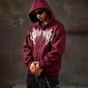 Casual Printed Full-Zip Hooded Sweatshirt, Comfortable Fleece Hooded Zip-Up Sweatshirt, Unisex Style