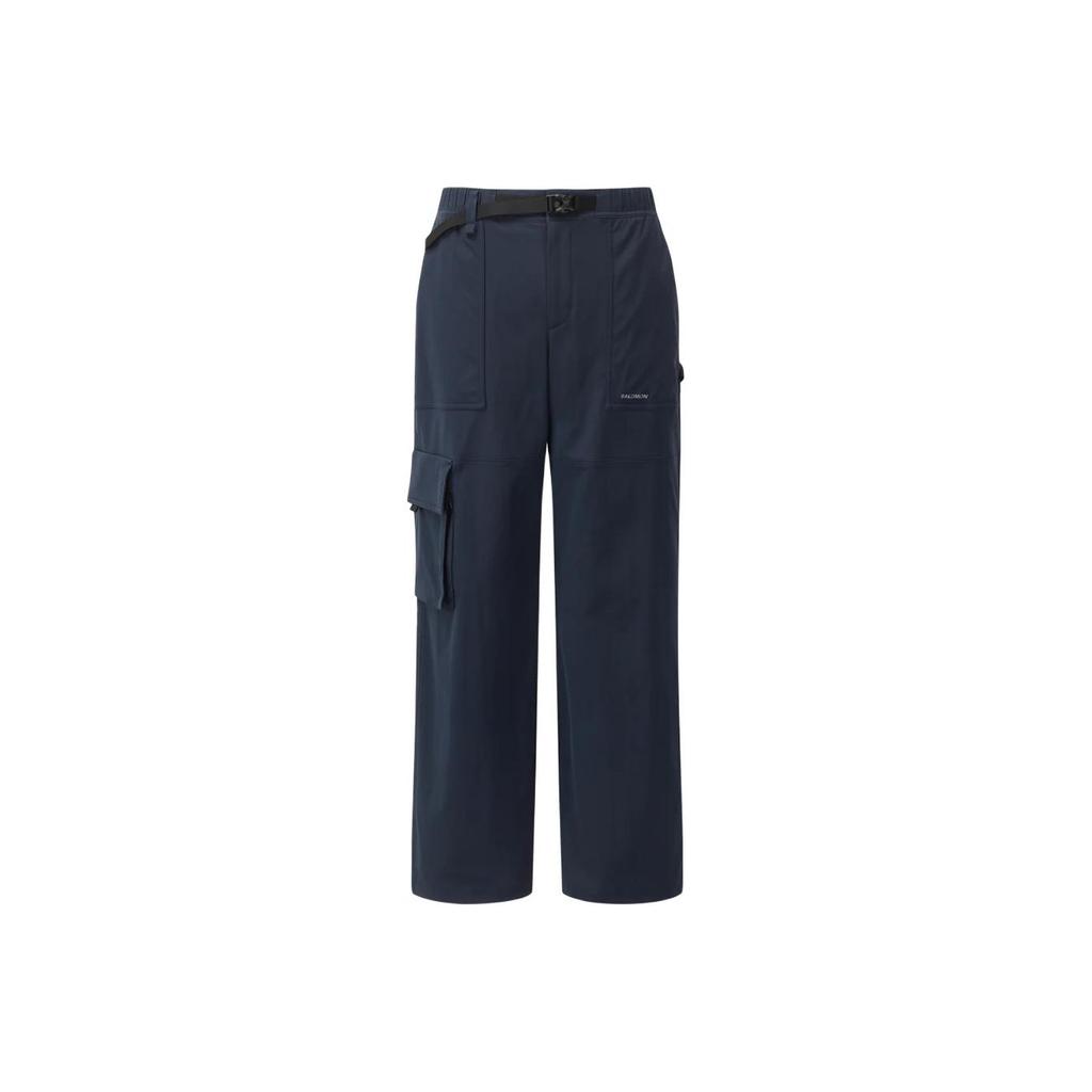 SALOMON Solid Color Logo Multi-Pocket Work Pants Unisex Pants LC2996100