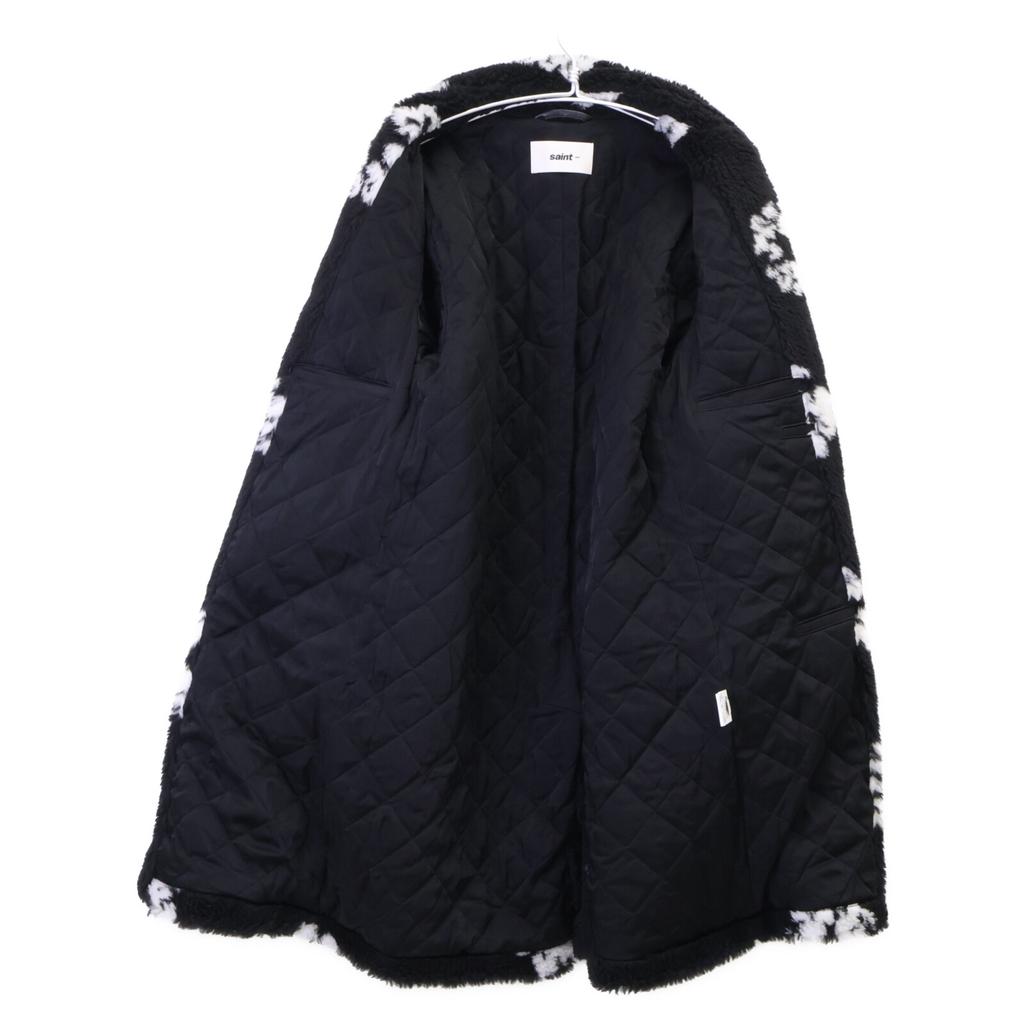 Saint Michael ×Denim Tears SM-YS1-0000-C51 Black Boa Coat Coat M blackUsed