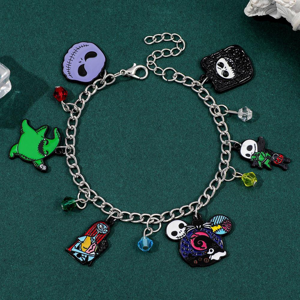 Halloween Cartoon Geistermama Armbänder Mit Legierungsanhänger Für Geschenk Und Partydekoration