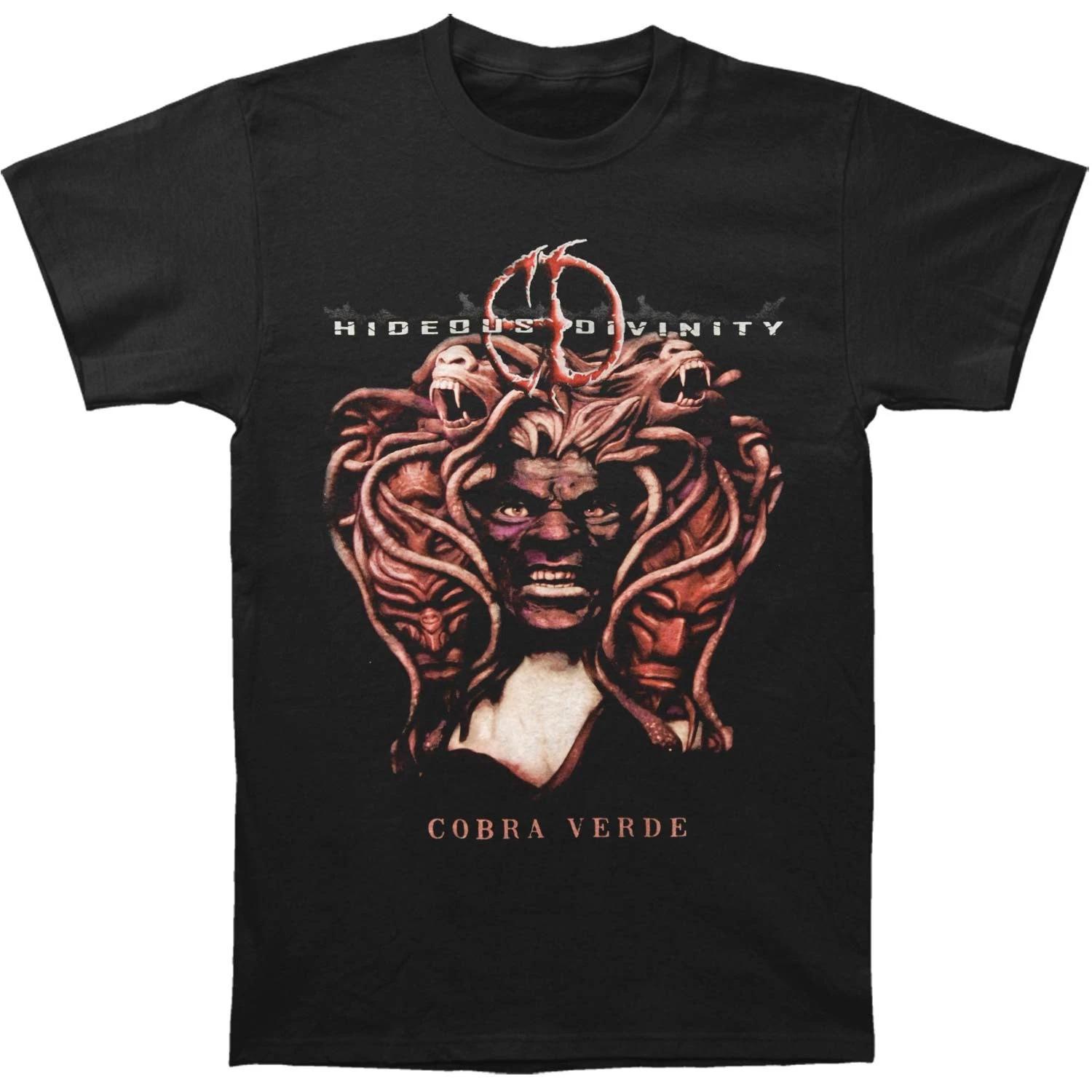 Men s Hideous Divinity Cobra Verde T-shirt Medium Black 4XL