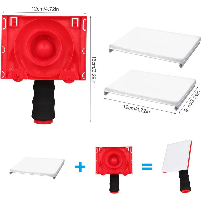 1 Set Edge Painting Tool Paint Edge Trimmer Replace Pads Corner Walls & Ceilings Pad Painter Paint Pad Applicator