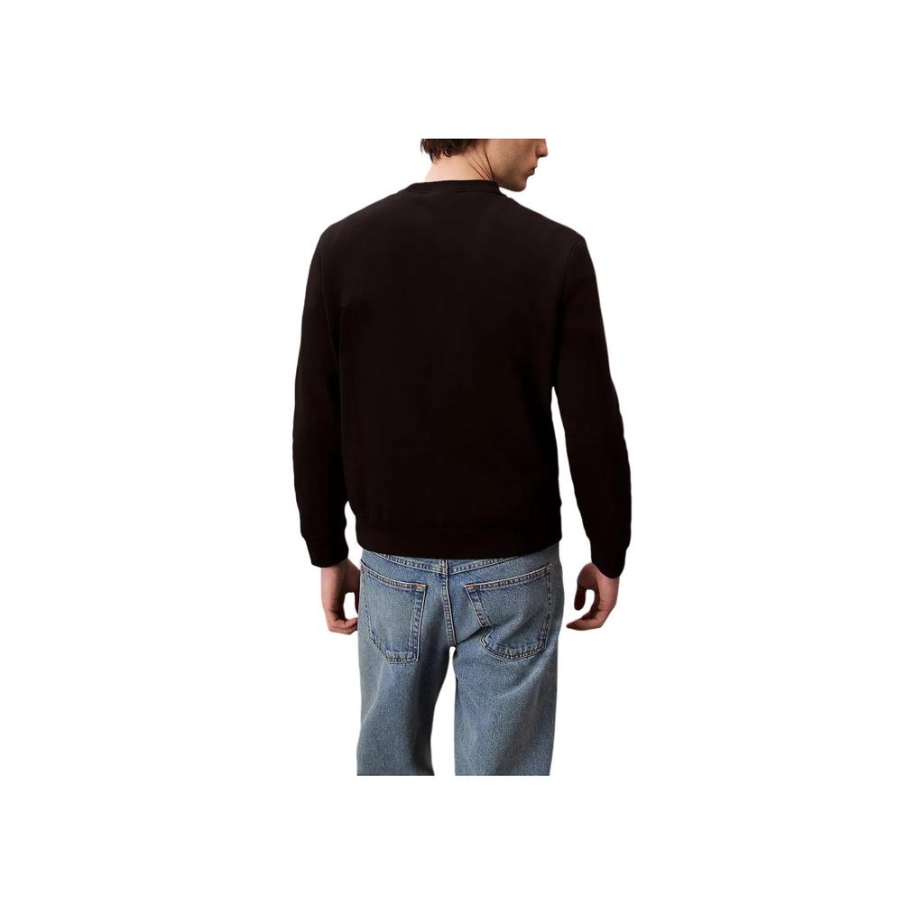 Calvin Klein Sweat-shirt Homme Minimaliste Confortable Polyvalent Décontracté Col Rond Logo 40BM801-UB1
