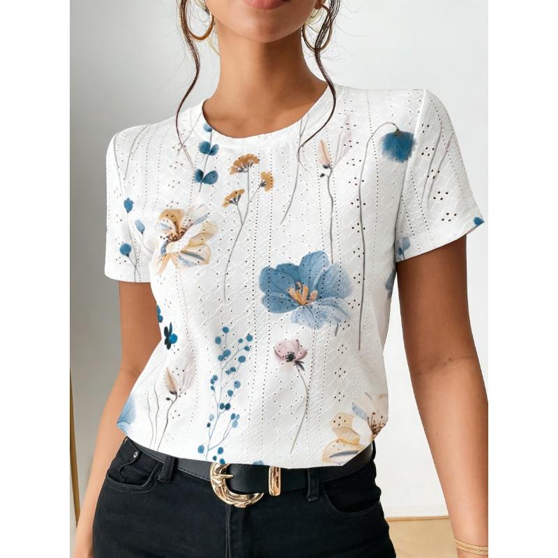 Women s Fashion Printed Short Sleeve T-Shirt S