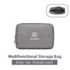 CRU1 Car Digital Storage Bag USB Data Cable Organizer For Mercedes Benz AMG A B C E S Class A180 CLK CLA GLE W212 C200 C300 W204 W205