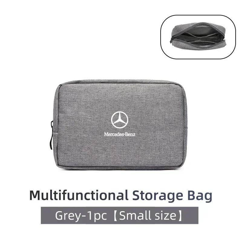 CRU1 Car Digital Storage Bag USB Data Cable Organizer For Mercedes Benz AMG A B C E S Class A180 CLK CLA GLE W212 C200 C300 W204 W205