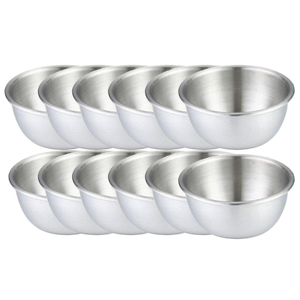 

3/6/12 шт. Миски для соусу з нержавіючої сталі 304, набори сервірувальних тарілок для приправ, піднос, закуска M 12 PCS