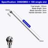 1/5PCS 3x6x100mm Long Single Cut Solid Carbide Rotary Burrs Set Rotary Tools Rotary Burrs Hard Alloy Rotary File Polishing Head