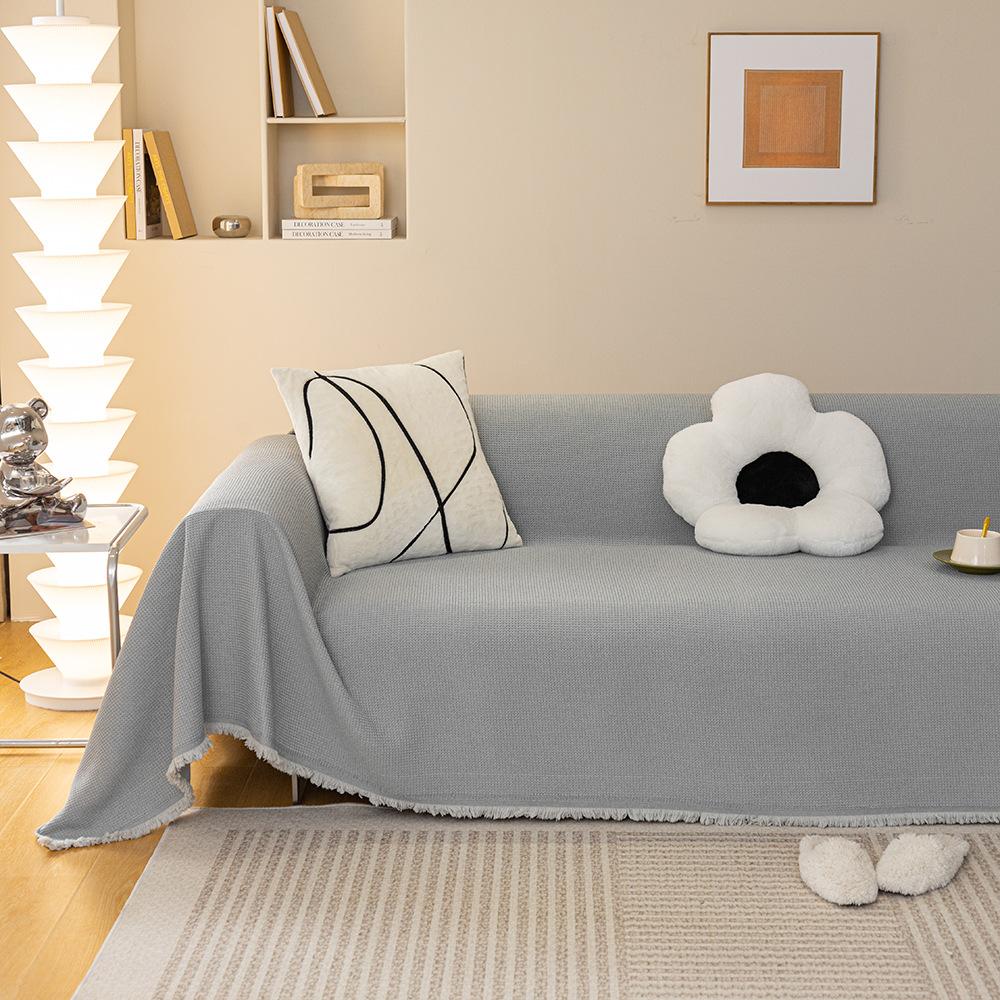 

Водонепроницаемый универсальный чехол на диван-вафлю, для всех сезонов, защита от царапин, пыли, мягкая махровая ткань 180*130CM