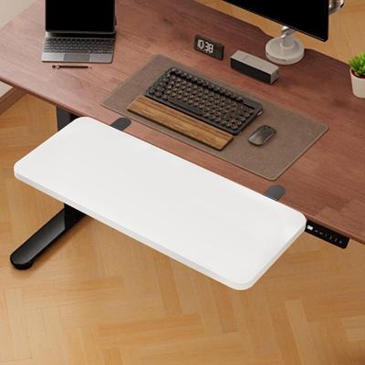Foldable Desk Extender Tray for Keyboard Wrist Support Office Attachment Sturdy Metal Computer Table for Standing Desk