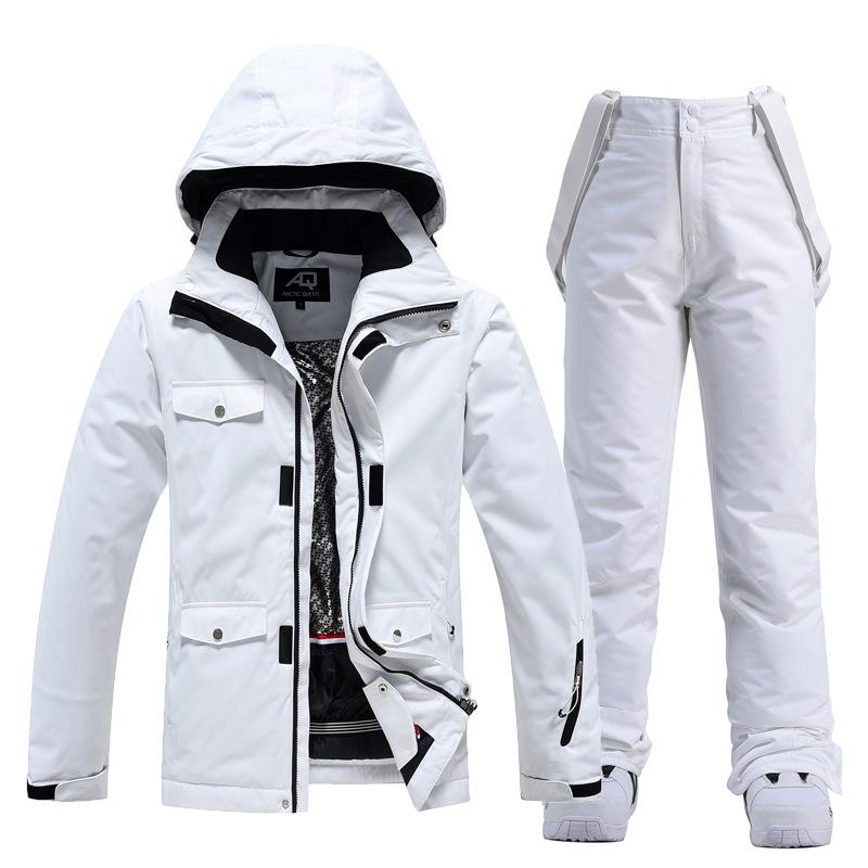 Men's and Women's Winter Ski Suit: Snowboard Jacket and Pants Set, Warm and Thickened for Outdoor Snow Sports.