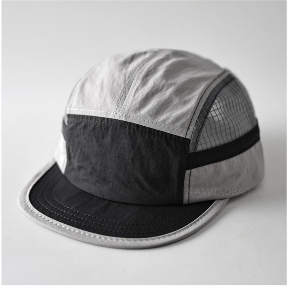 

Nylon Quick Dry Hat 5 Panel Sunshade Cap Fashion Baseball Caps For Running, Camping чёрный