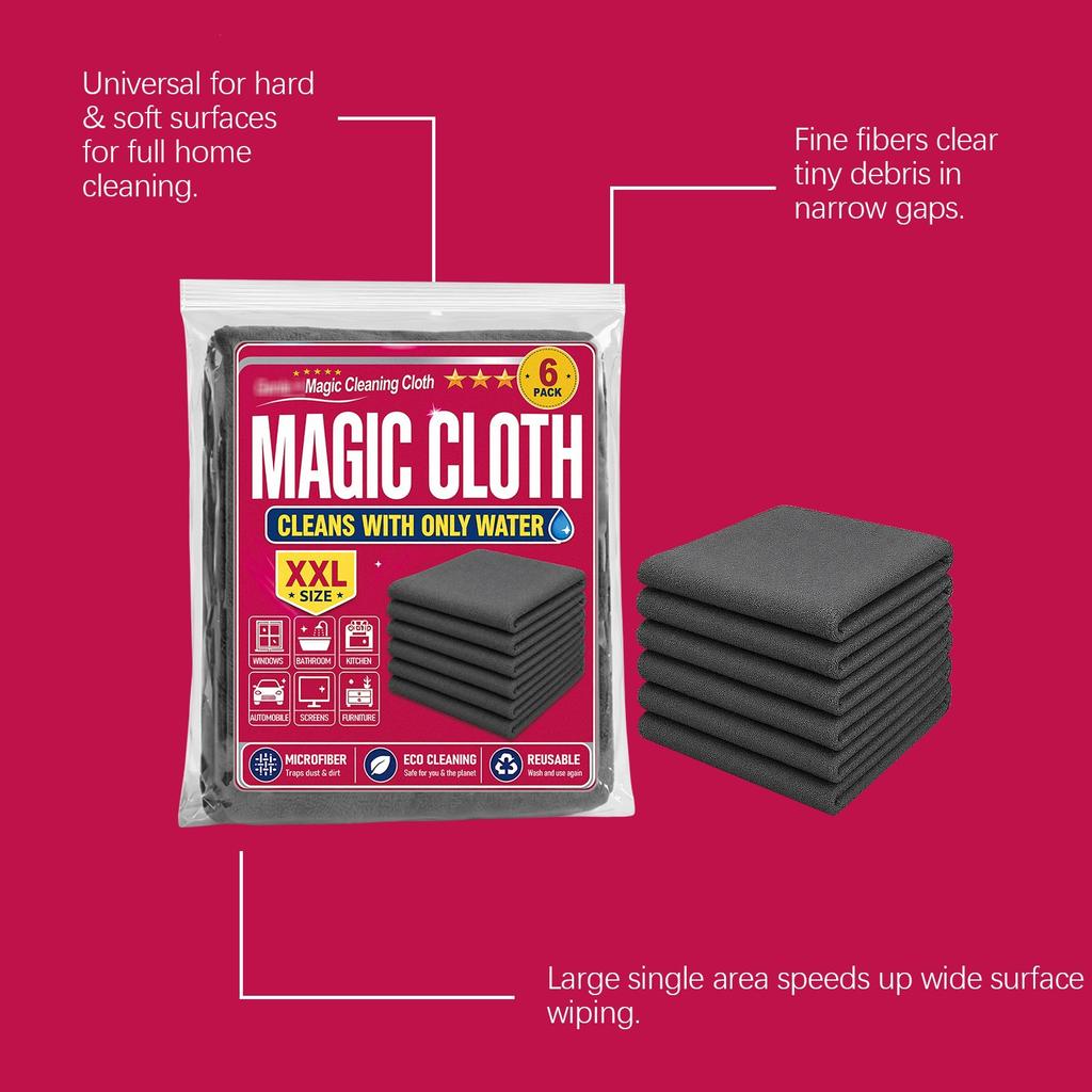 Cleaning cloth, water-absorbing, lint-free, microfiber, kitchen housework, glass cleaning, car cleaning, housework, multi-purpose cleaning cloth