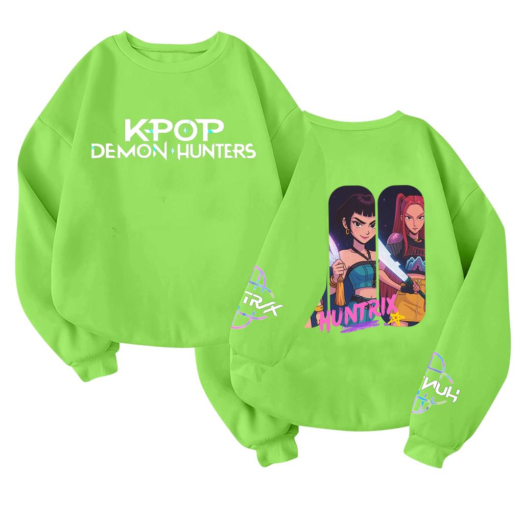 Children's Fashionable Lightweight Long-sleeved Round Neck Pullover With Pockets Printed Pullover