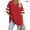 Women's Striped T-Shirt V-Neck T-Shirt Half Sleeve Comfort Top